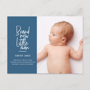 Aankondiging van geboorte baby's met een moderne h