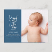 Aankondiging van geboorte baby's met een moderne h (Voorkant)