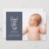 Aankondiging van geboorte door een meisje met een (Voorkant)