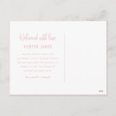 Aankondiging van geboorte door een meisje met een  (Achterkant)