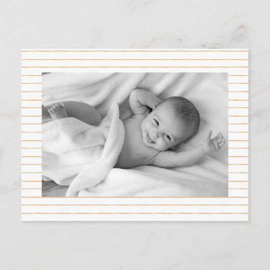  aankondiging van geboorte Florals Daisies Baby (Achterkant)