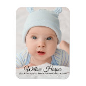 Aankondiging van geboorte foto-Baby Magneet (Verticaal)