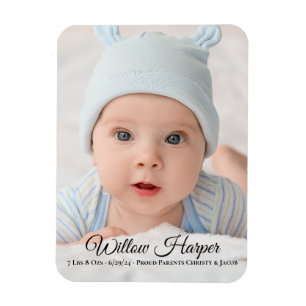 Aankondiging van geboorte foto-Baby Magneet