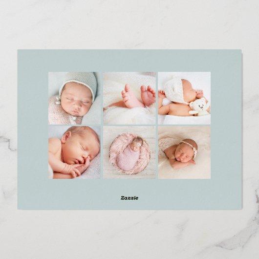 Aankondiging van geboorte gelded Branches Folie Bi (Achterkant)