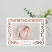 Aankondiging van geboorte gelded Branches Folie Bi (Staand Voorkant)