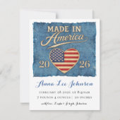 Aankondiging van geboorte in Amerika gemaakt (Voorkant)