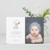 Aankondiging van geboorte in Snoopy & Woodstock (Staand voorkant)