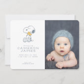 Aankondiging van geboorte in Snoopy & Woodstock (Voorkant)