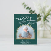 Aankondiging van geboorte Lijst van Chic Script Ar (Staand voorkant)