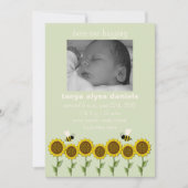 Aankondiging van geboorte met gezoem (Voorkant)