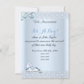 Aankondiging van geboorte New Baby Boy Foto Shoes  (Achterkant)