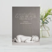 Aankondiging van geboorte op maat (Staand voorkant)