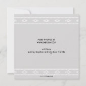 Aankondiging van geboorte van baby in zwart Bandhi (Achterkant)