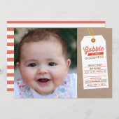 Aankondiging van geboorte van Baby op Thanksgiving (Voorkant / Achterkant)