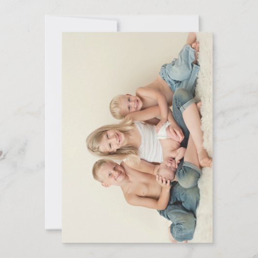 aankondiging van geboorte van Chalkboard (Achterkant)