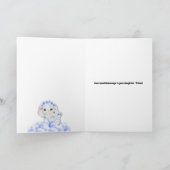 Aankondiging van geboorte van een baby met een bla (Binnen)