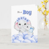 Aankondiging van geboorte van een baby met een bla (Gele Bloem)