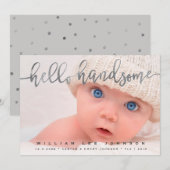 AANKONDIGING VAN GEBOORTE VAN FOTO | Hallo Knap sc (Voorkant / Achterkant)