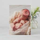 Aankondiging van geboorte van het moderne script f (Staand Voorkant)