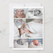 Aankondiging van geboorte van moderne pasgeboren f (Achterkant)