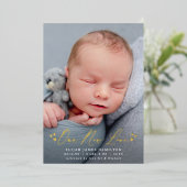 Aankondiging van geboorte van onze nieuwe Folie va (Staand Voorkant)