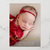 Aankondiging van geboorte van onze nieuwe Folie va (Voorkant)