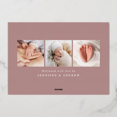 Aankondiging van geboorte van onze nieuwe Folie va (Achterkant)