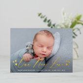 Aankondiging van geboorte van onze nieuwe Folie va (Staand Voorkant)