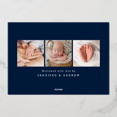 Aankondiging van geboorte van onze nieuwe Folie va (Achterkant)