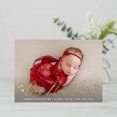 Aankondiging van geboorte van onze nieuwe Folie va (Staand Voorkant)