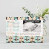 Aankondiging van geboorteregeling van een groene b (Staand voorkant)