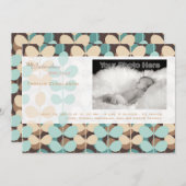 Aankondiging van geboorteregeling van een groene b (Voorkant / Achterkant)