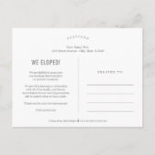 Aankondiging van gehitte Editable Color Wedding Briefkaart (Achterkant)