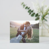 Aankondiging van gehitte Editable Color Wedding Briefkaart (Staand voorkant)