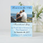 Aankondiging van gepersonaliseerd Verloving (Staand voorkant)