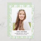 Aankondiging van geschilderde Afstuderen (Voorkant / Achterkant)