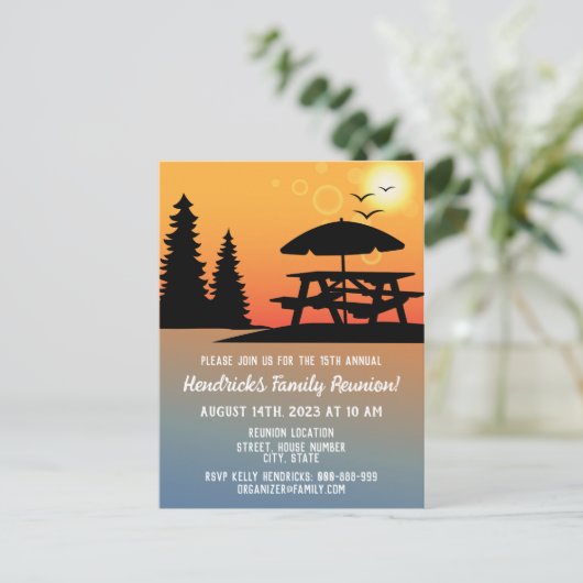 Aankondiging van gezinshereniging Briefkaart (Staand voorkant)