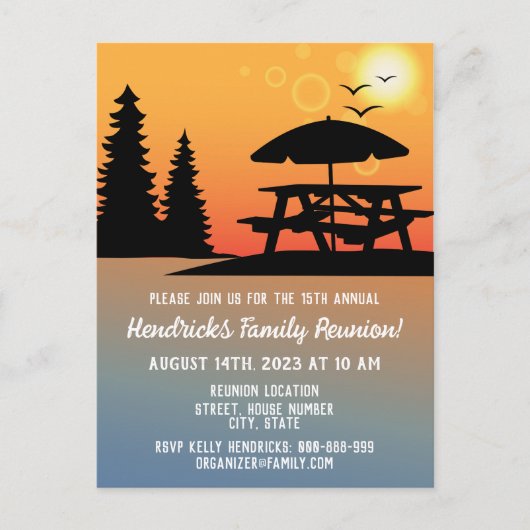 Aankondiging van gezinshereniging Briefkaart (Voorkant)