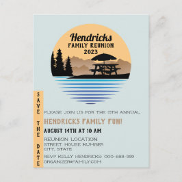 Aankondiging van gezinshereniging Briefkaart