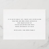 Aankondiging van Gold Foil-fotoframes (Achterkant)