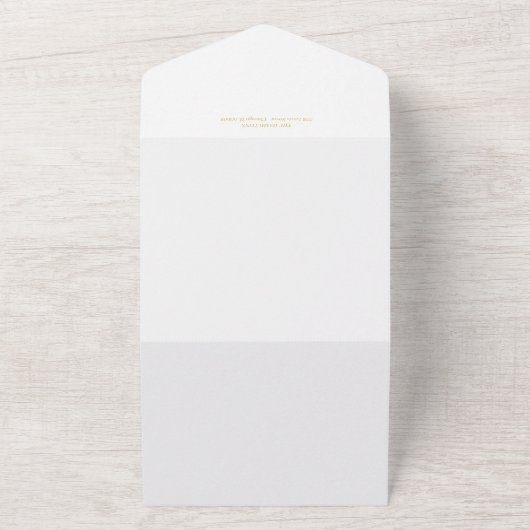 Aankondiging van Gold Verloving en sla de datum op (Buitenkant)