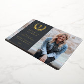 Aankondiging van grijs Asclepius Medical Afstudere (Gedraaid)