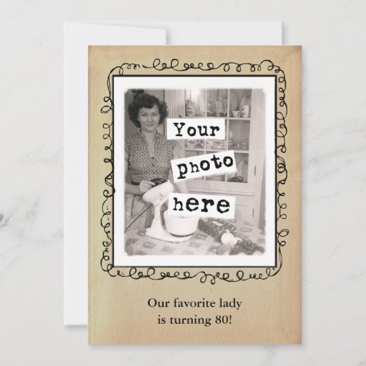 Aankondiging van  groepsfotosjabloon voor  stijl (Voorkant)