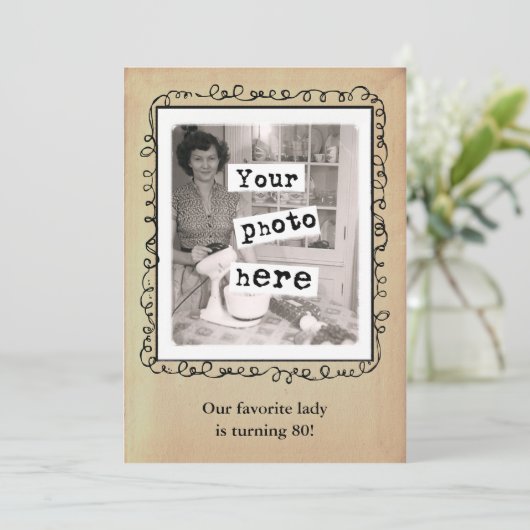 Aankondiging van  groepsfotosjabloon voor  stijl (Staand voorkant)