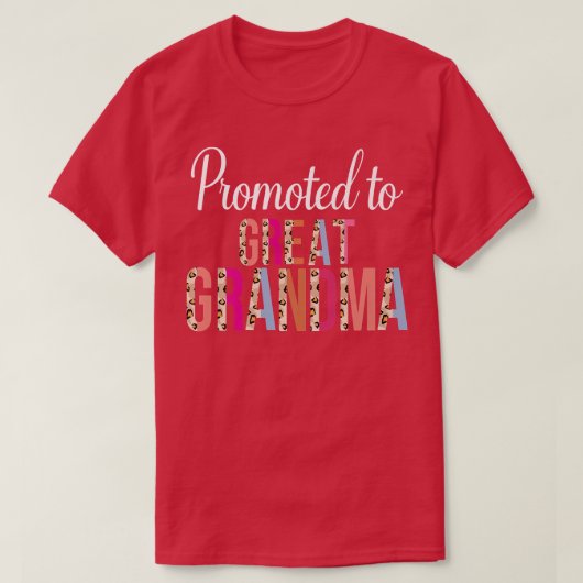 Aankondiging van grootmoeder-zwangerschap L. T-shirt (Design voorkant)