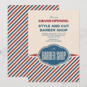 Aankondiging van grote opening voor Barber Shop St (Voorkant / Achterkant)