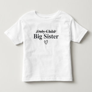 Aankondiging van grote zus kinder shirts