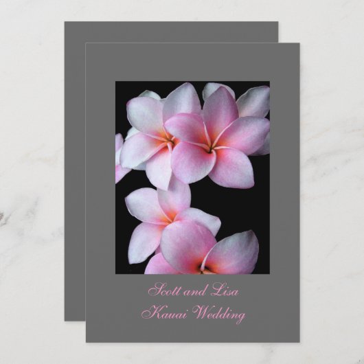 Aankondiging van Hawaii Wedding (Voorkant / Achterkant)