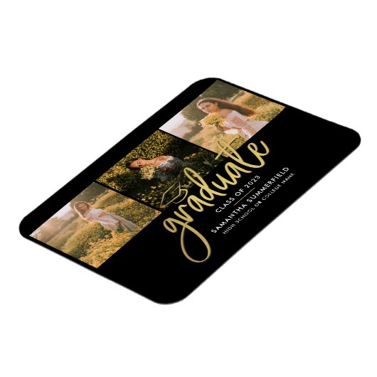 Aankondiging van het Afstudeerder afstuderen Photo Magneet (Linkerzijde)