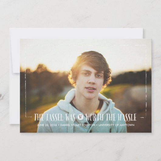 Aankondiging van het Afstudeerder van de Hassle in (Voorkant)